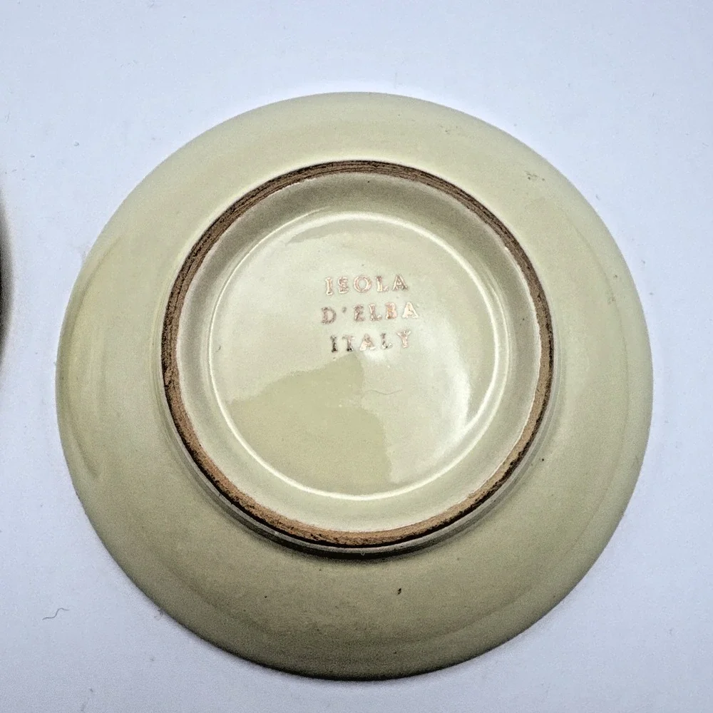 VTG Set Of 2 Limoges Napoleon‎ Bonaparte Gold Trim Vintage Antique Ashtrays